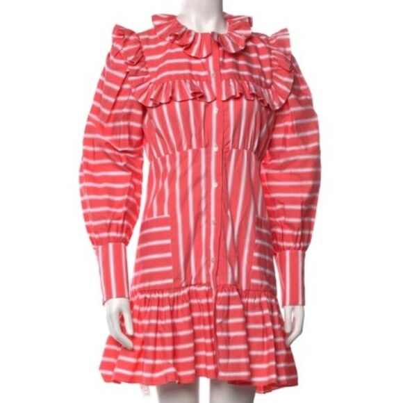 Thierry Colson Zelda Short Mini Dress in Coral NWT Sz. S - Picture 1 of 9